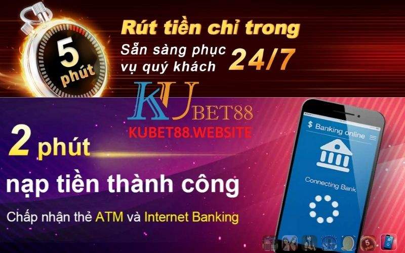 Kubet88 nạp rút tiền